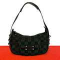 Loewe Anagram Logo All Over Pattern Leather Shoulder Bag Brown