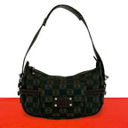 Loewe Anagram Logo All Over Pattern Leather Shoulder Bag Brown