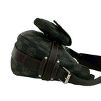 Loewe Anagram Logo All Over Pattern Leather Shoulder Bag Brown — view 6