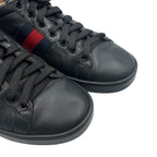 Gucci Sneakers Leather Bee Embroidery Bee Sherry Line Black — view 5