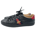 Gucci Sneakers Leather Bee Embroidery Bee Sherry Line Black — view 2