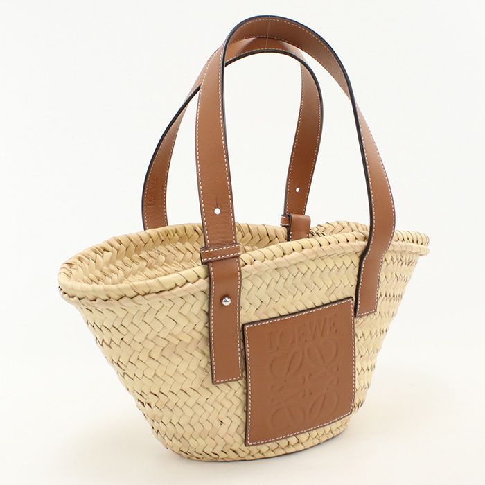Loewe Basket Bag Small Anagram Palm Leaf