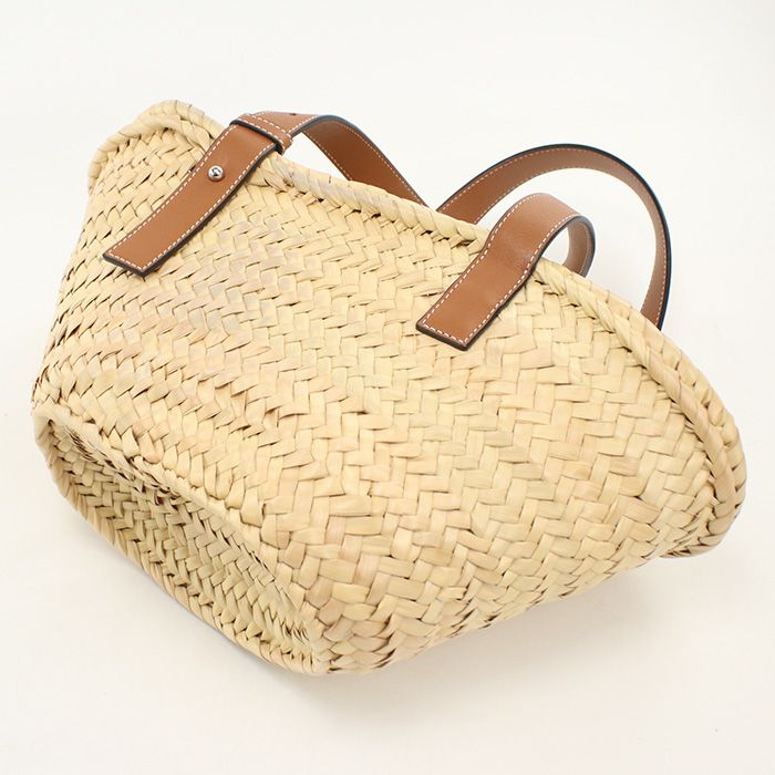 Loewe Basket Bag Small Anagram Palm Leaf — view 2