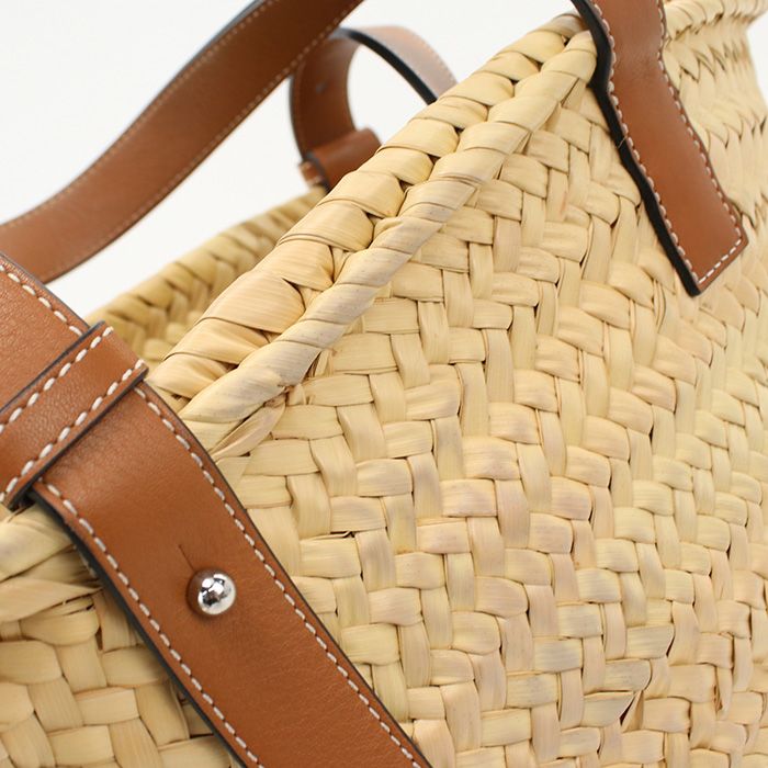 Loewe Basket Bag Small Anagram Palm Leaf — view 6