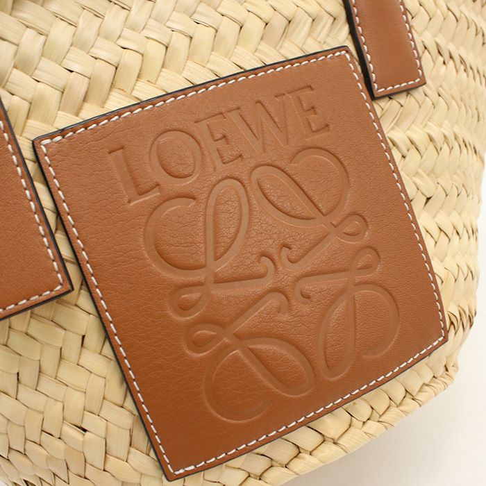 Loewe Basket Bag Small Anagram Palm Leaf — view 4