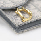 Dior Blue Card Holder Saddle Business Oblique — view 4