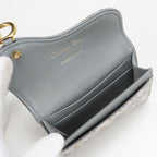 Dior Blue Card Holder Saddle Business Oblique — view 3