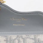 Dior Blue Card Holder Saddle Business Oblique — view 6