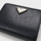 Prada Triangle Leather Wallet Vitello Move Bifold — view 6