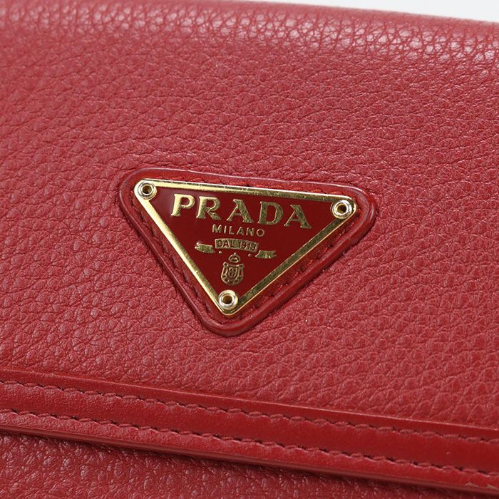 Prada Triangle Leather Wallet Vitello Phoenix Bifold Calf — view 6