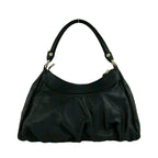 Gucci Guccissima Abbey GG Logo Pattern Leather Shoulder Bag Black — view 3