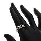 Tiffany & Co Double Loving Heart Diamond Ring 18k White Gold — view 6
