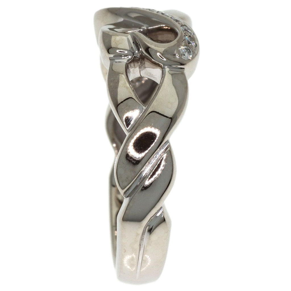Tiffany & Co Double Loving Heart Diamond Ring 18k White Gold — view 3