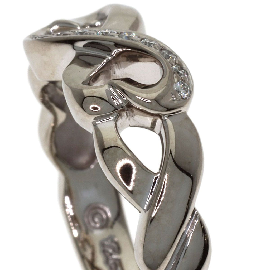 Tiffany & Co Double Loving Heart Diamond Ring 18k White Gold — view 8