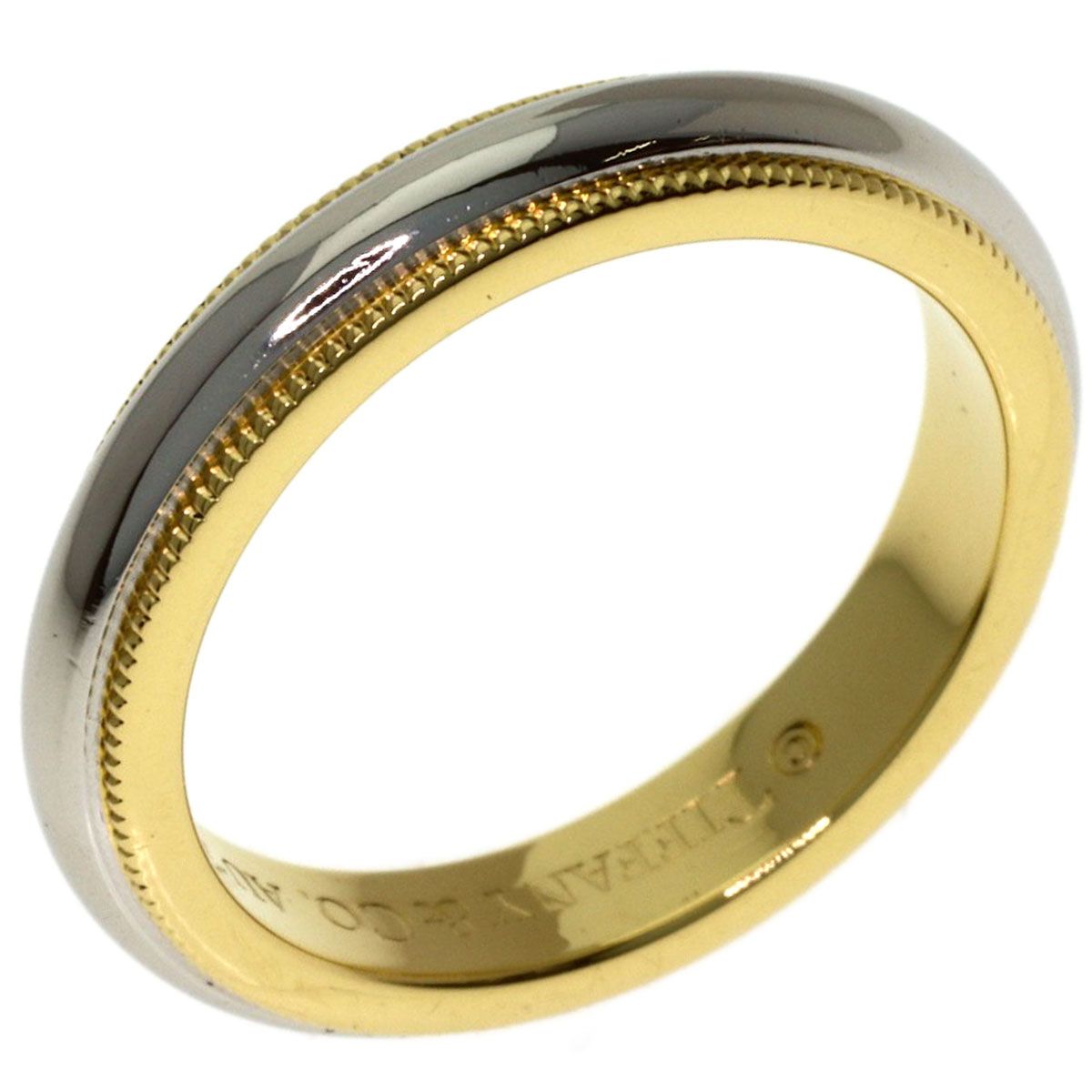 Tiffany & Co Mill Gray Ring 18k Yellow Gold — view 2