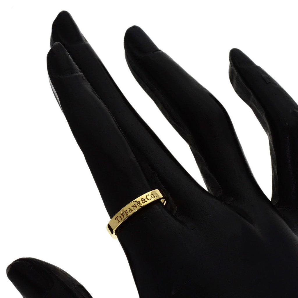 Tiffany & Co Flat Band Ring 18k Yellow Gold — view 5