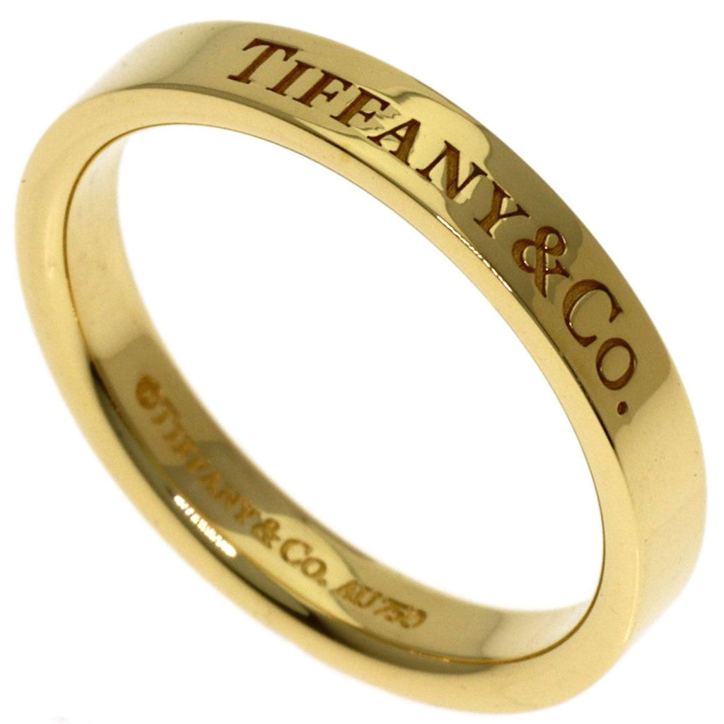 Tiffany & Co Flat Band Ring 18k Yellow Gold
