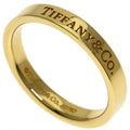 Tiffany & Co Flat Band Ring 18k Yellow Gold
