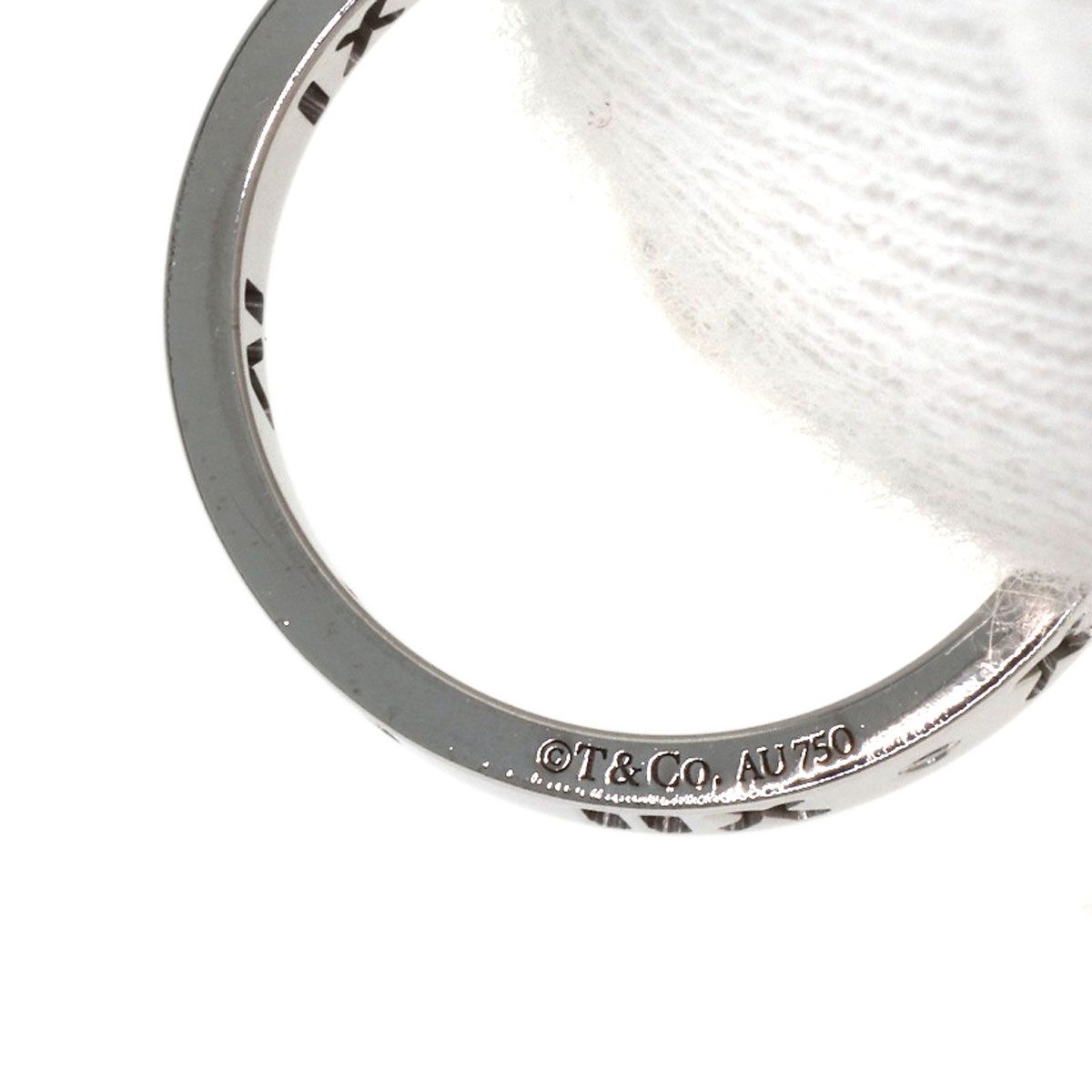 Tiffany & Co Atlas Diamond Ring 18k White Gold — view 6