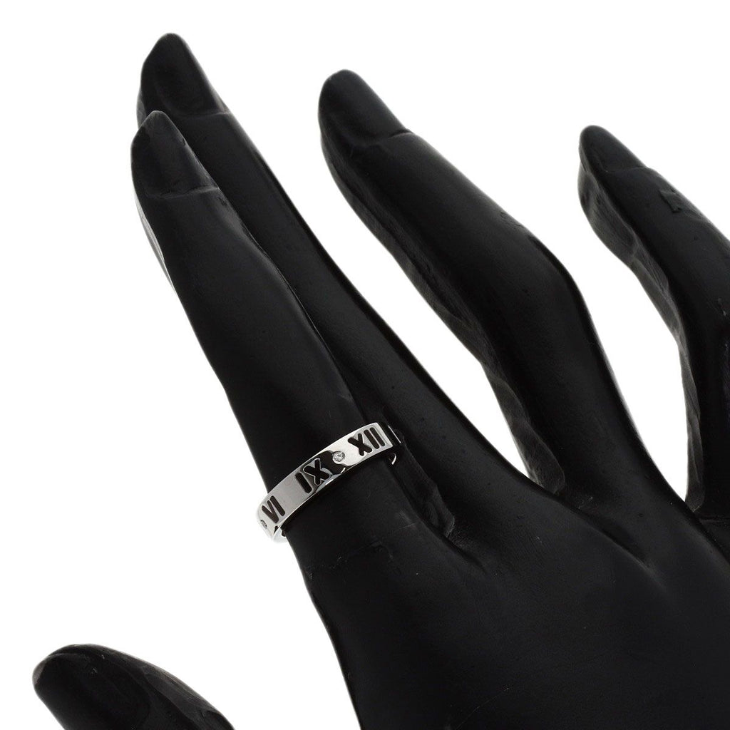 Tiffany & Co Atlas Diamond Ring 18k White Gold — view 5