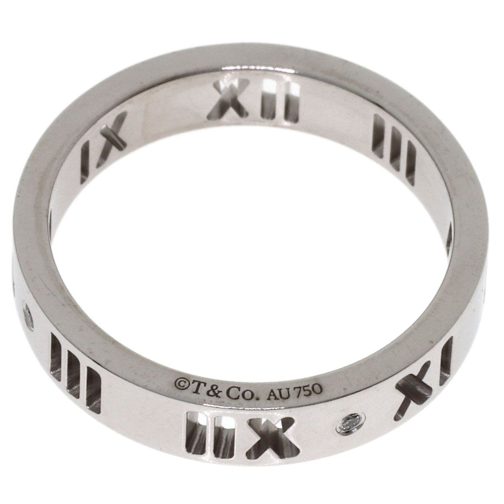 Tiffany & Co Atlas Diamond Ring 18k White Gold — view 4