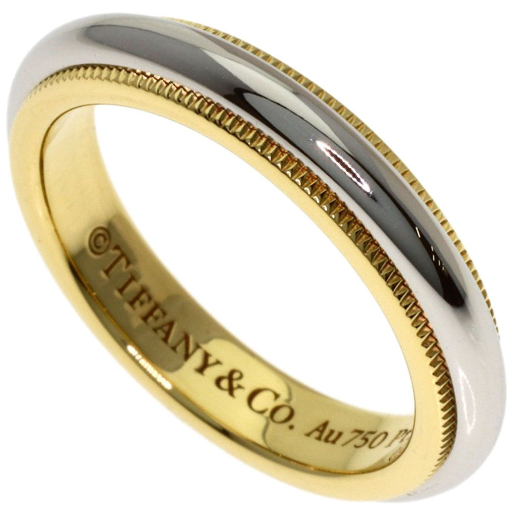 Tiffany & Co Mill Gray Ring 18k Yellow Gold