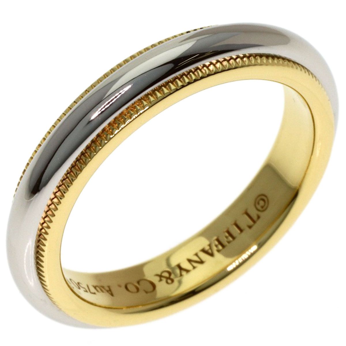 Tiffany & Co Mill Gray Ring 18k Yellow Gold — view 2
