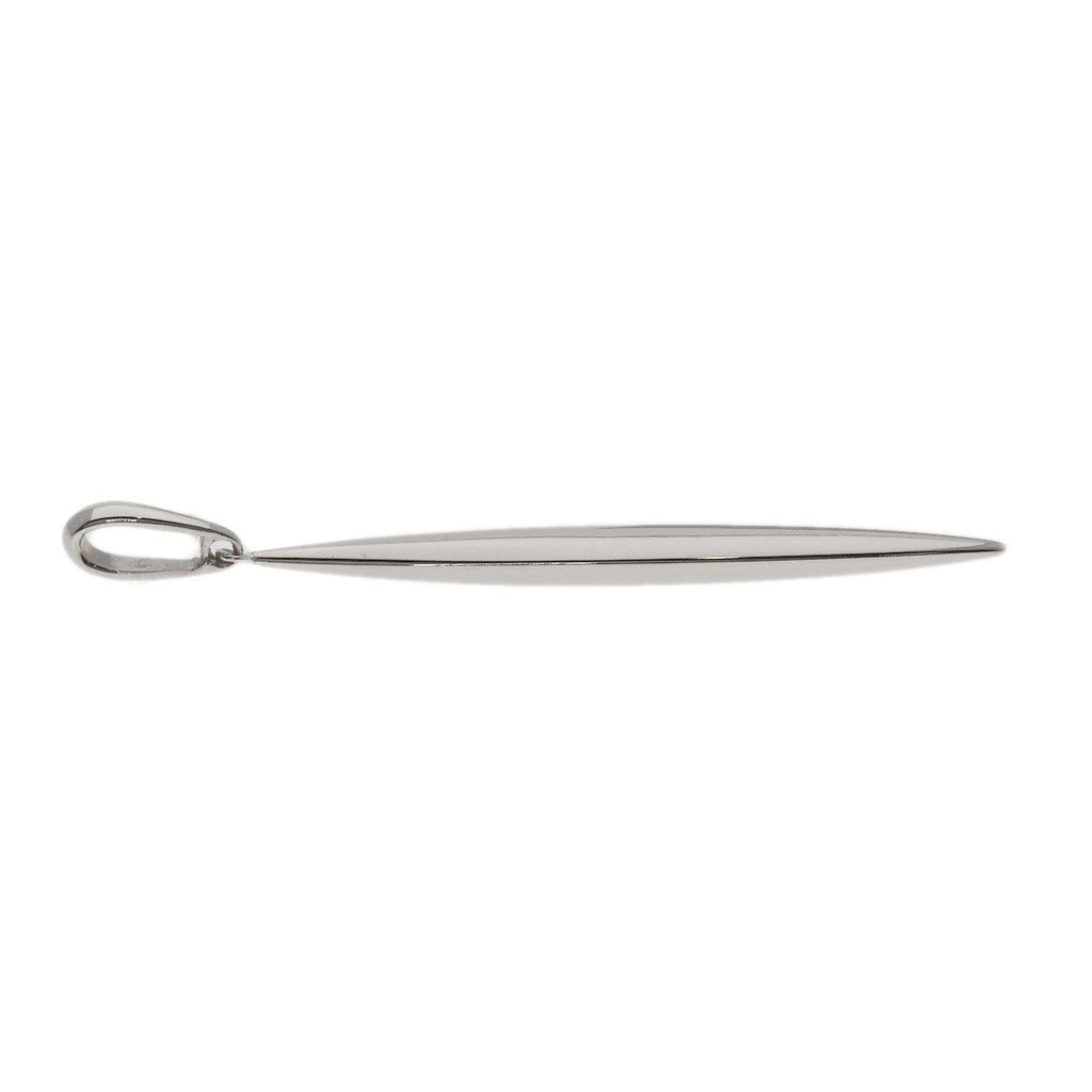 Tiffany & Co Feather Top Pendant 18k White Gold — view 3
