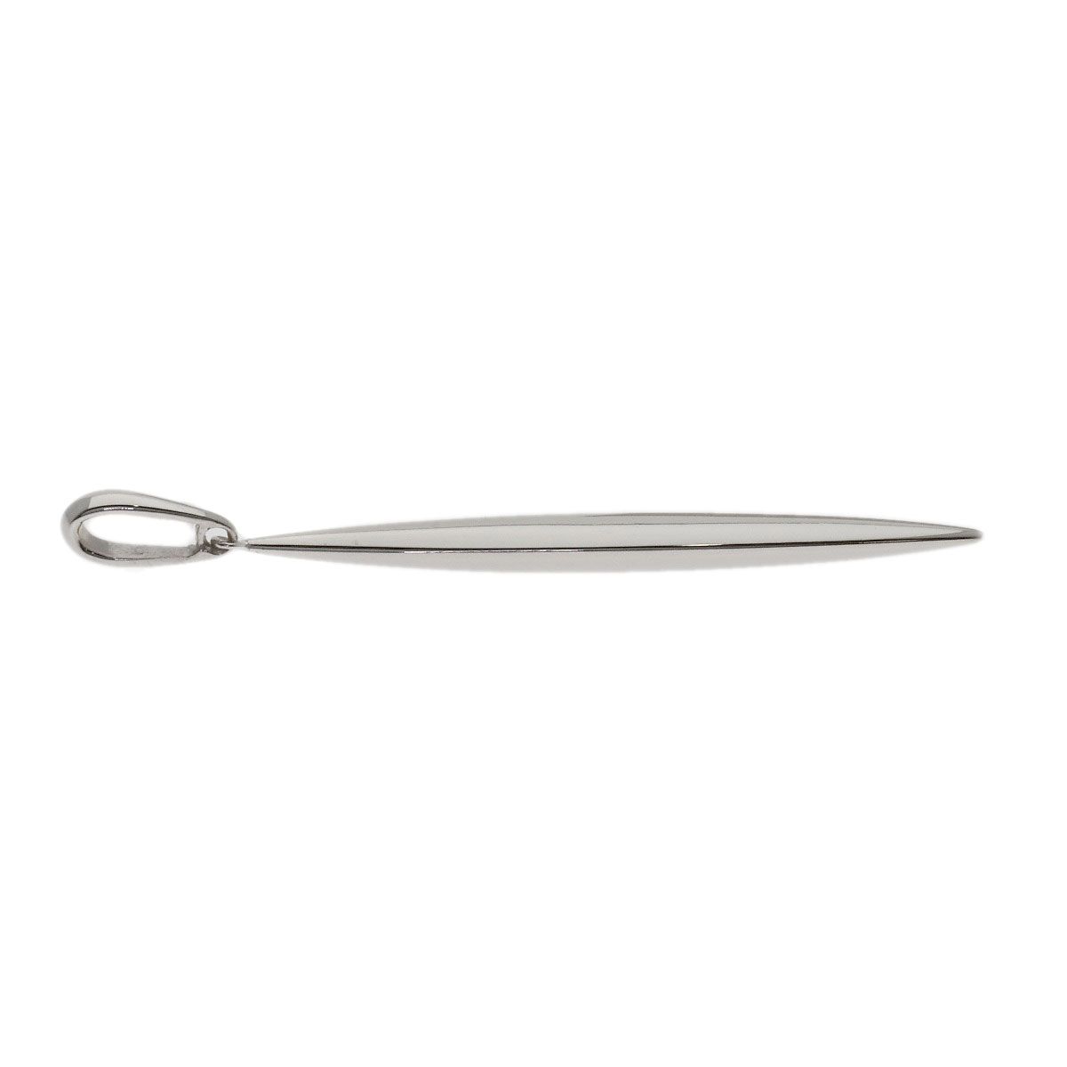 Tiffany & Co Feather Top Pendant 18k White Gold — view 3