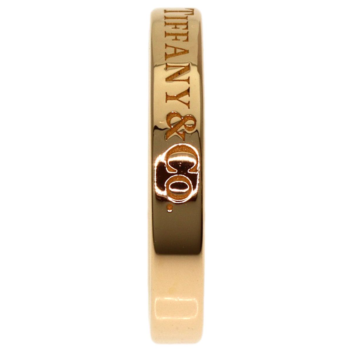 Tiffany & Co Flat Band Ring 18k Pink Gold — view 3