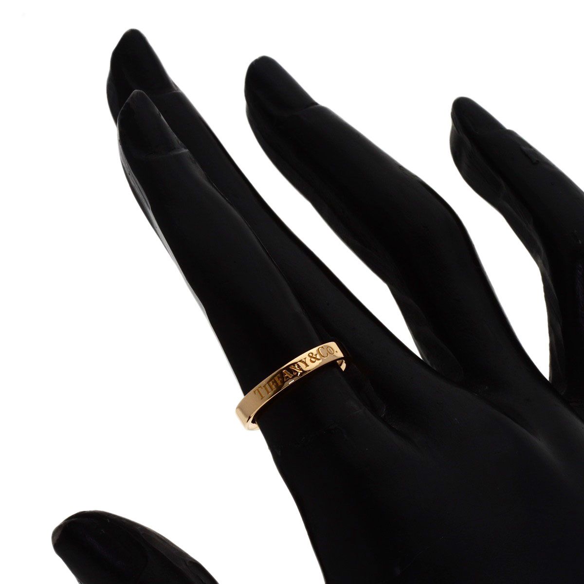 Tiffany & Co Flat Band Ring 18k Pink Gold — view 5