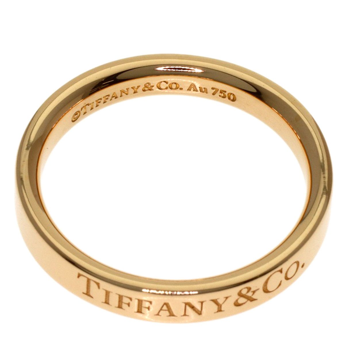 Tiffany & Co Flat Band Ring 18k Pink Gold — view 6