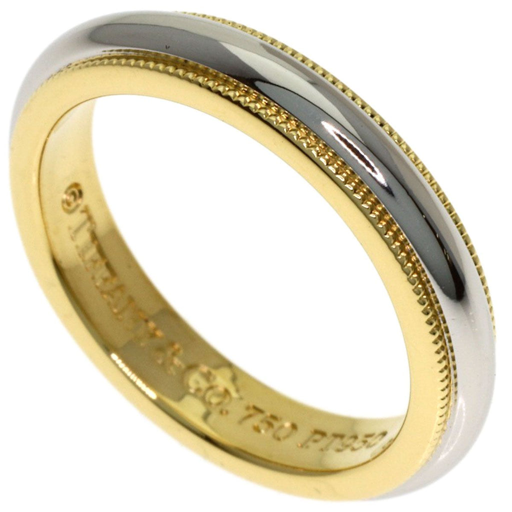 Tiffany & Co Mill Gray Ring 18k Yellow Gold
