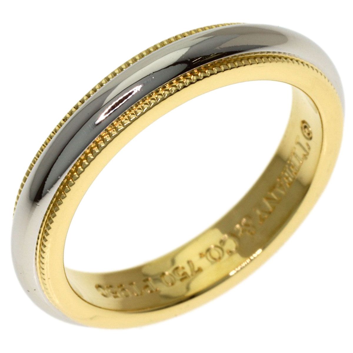Tiffany & Co Mill Gray Ring 18k Yellow Gold — view 2