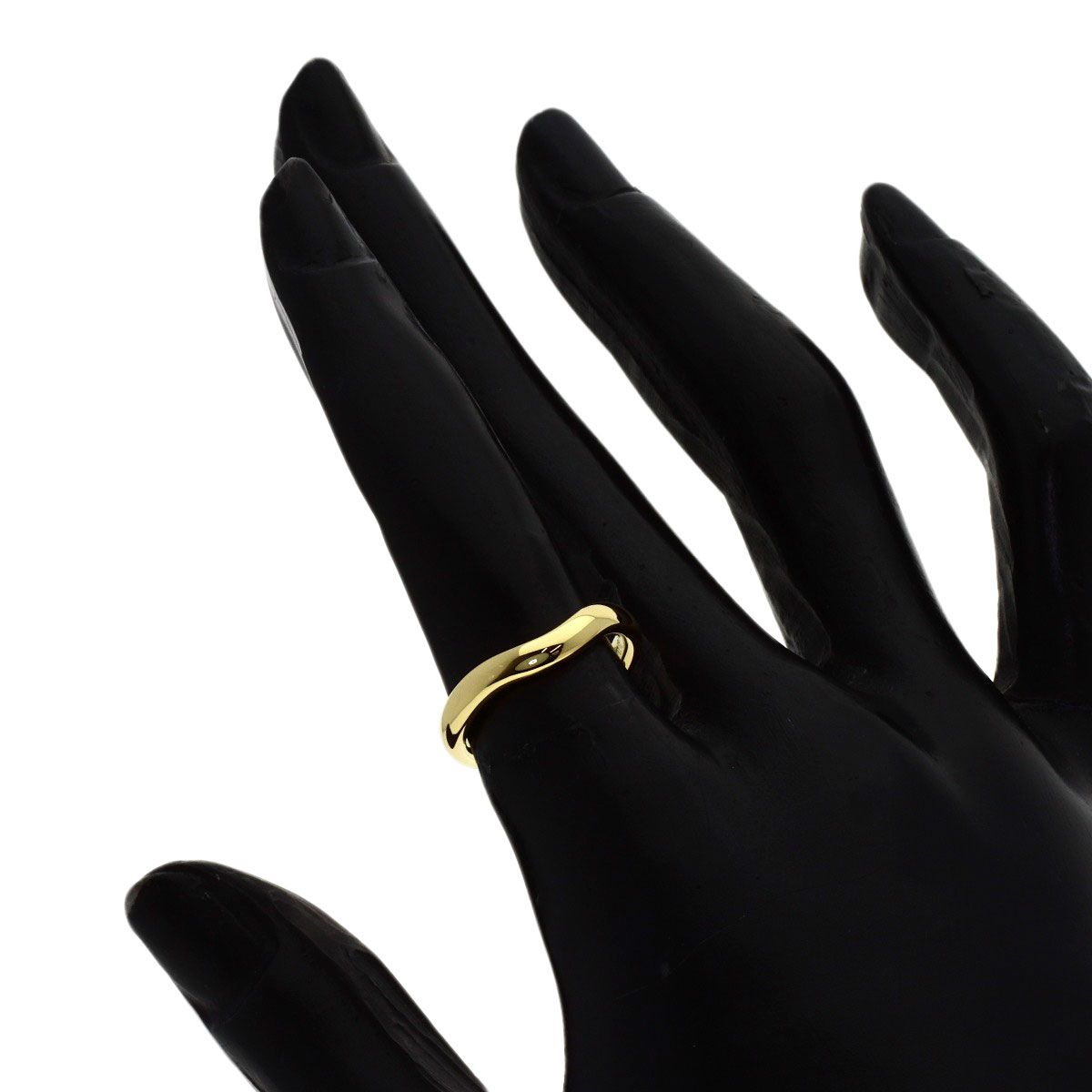 Tiffany & Co T Cube Band Ring 18k Yellow Gold — view 7