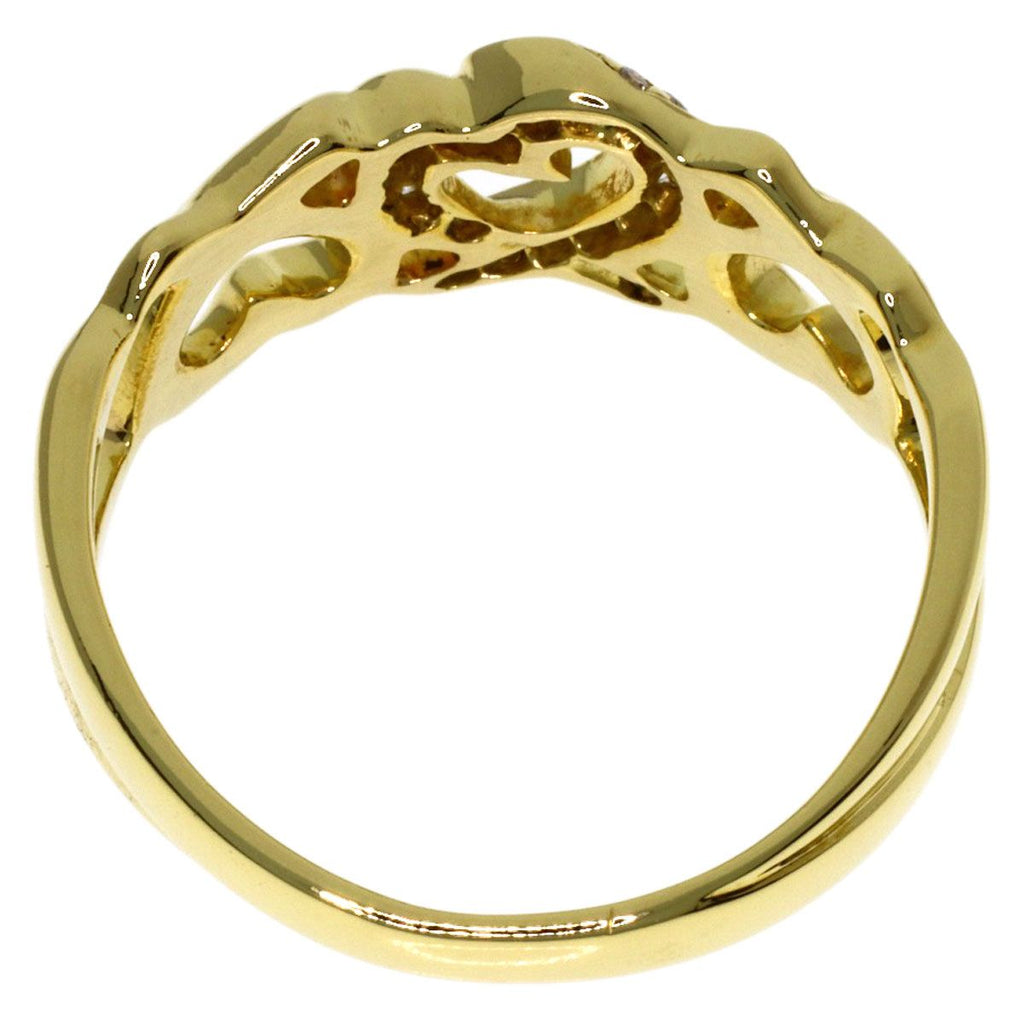Tiffany & Co Triple Loving Heart Diamond Ring 18k Yellow Gold — view 4