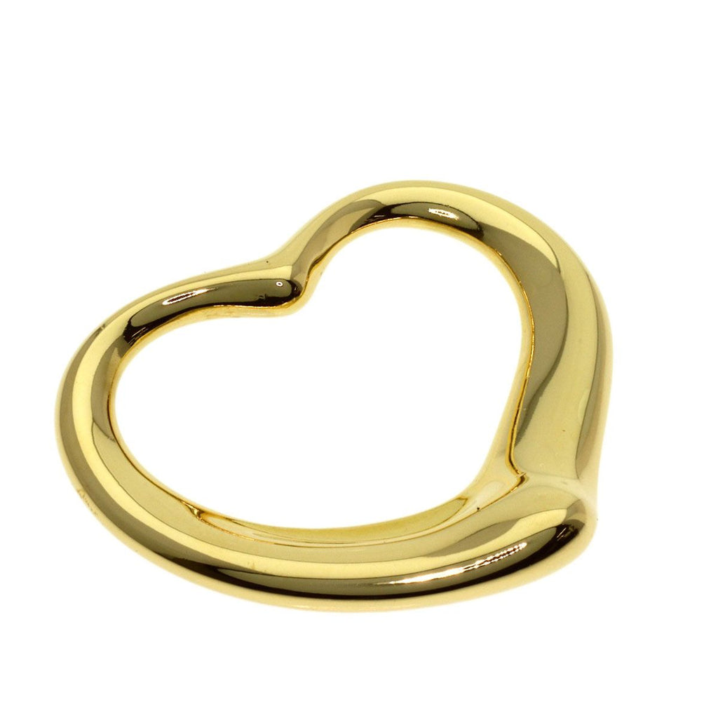 Tiffany & Co Open Heart Pendant 18k Yellow Gold