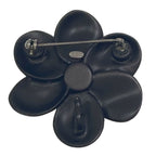 Chanel CC Logo Flower Motif Brooch Metal — view 2
