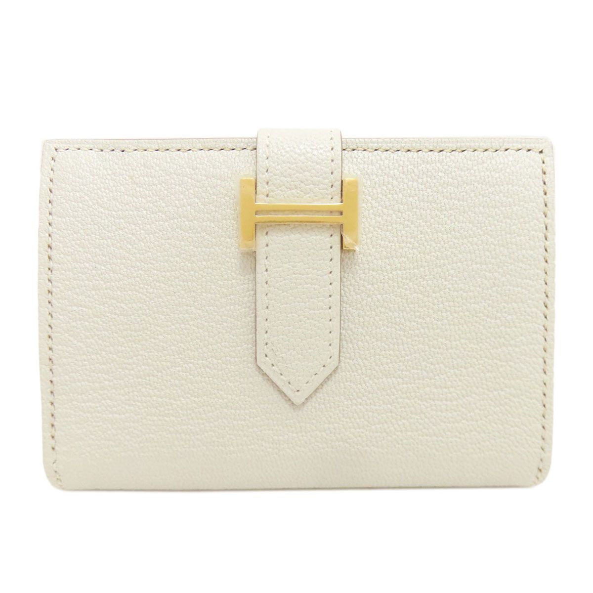 Hermes Bearn Gold Card Case Chevre
