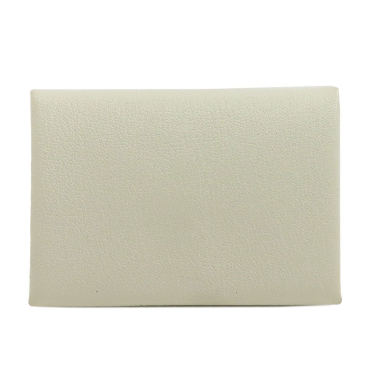 Hermes Calvi Duo Silver Card Case Chevre