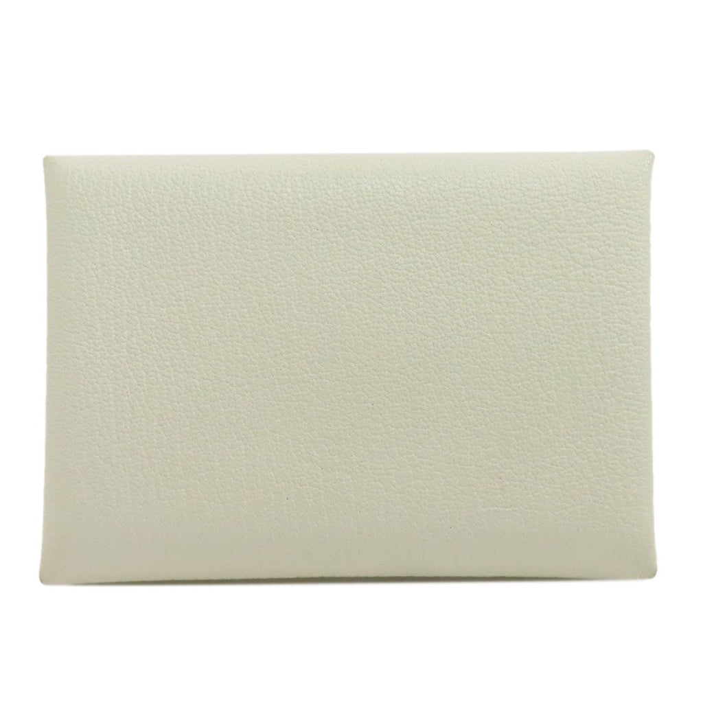Hermes Calvi Duo Silver Card Case Chevre — view 2