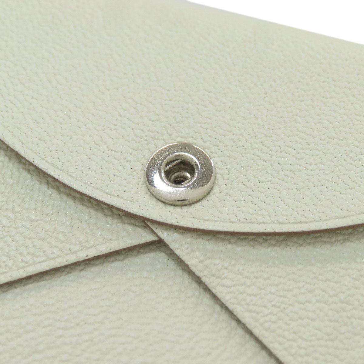 Hermes Calvi Duo Silver Card Case Chevre — view 9