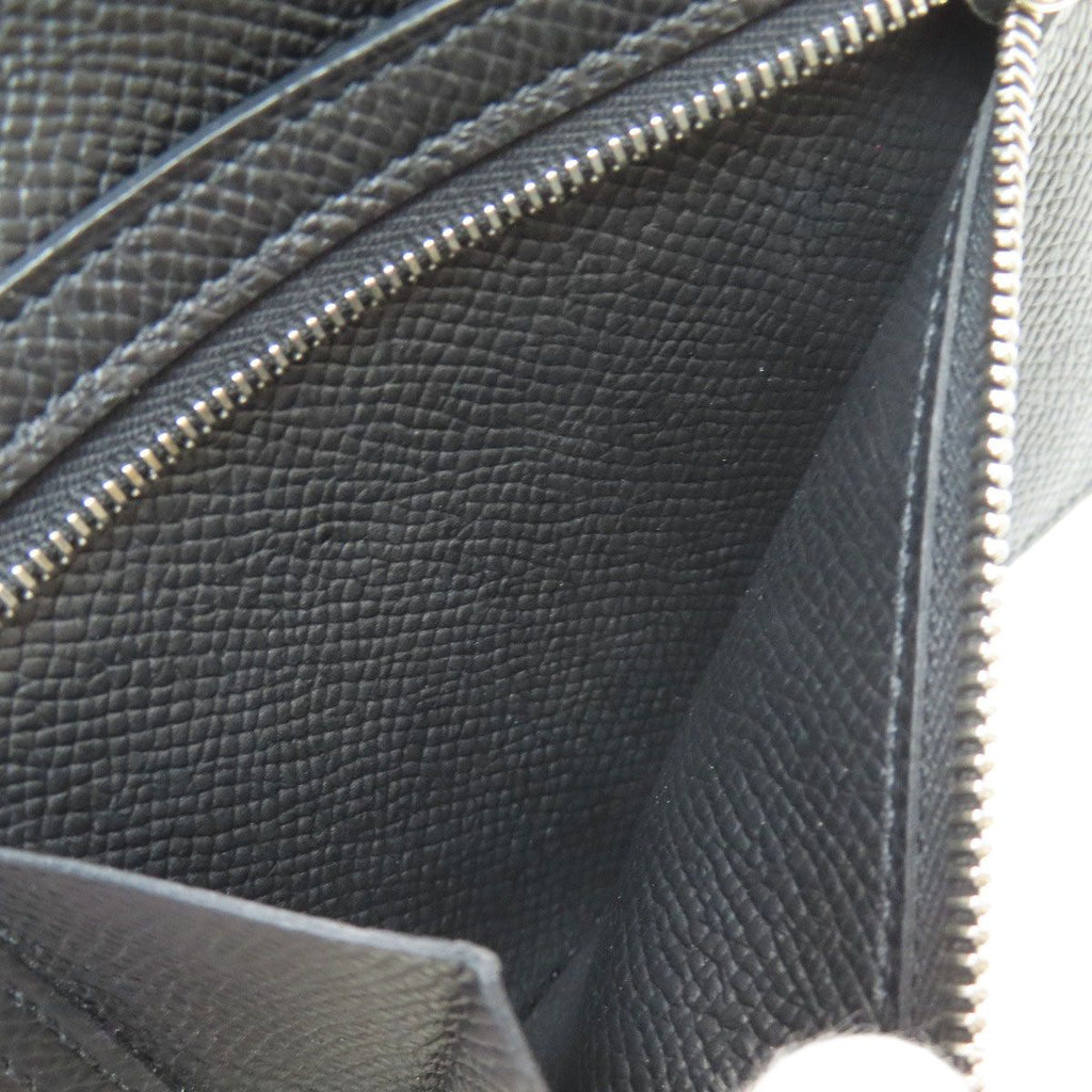 Hermes Bearn Compact Silver Bifold Wallet Epsom — view 6