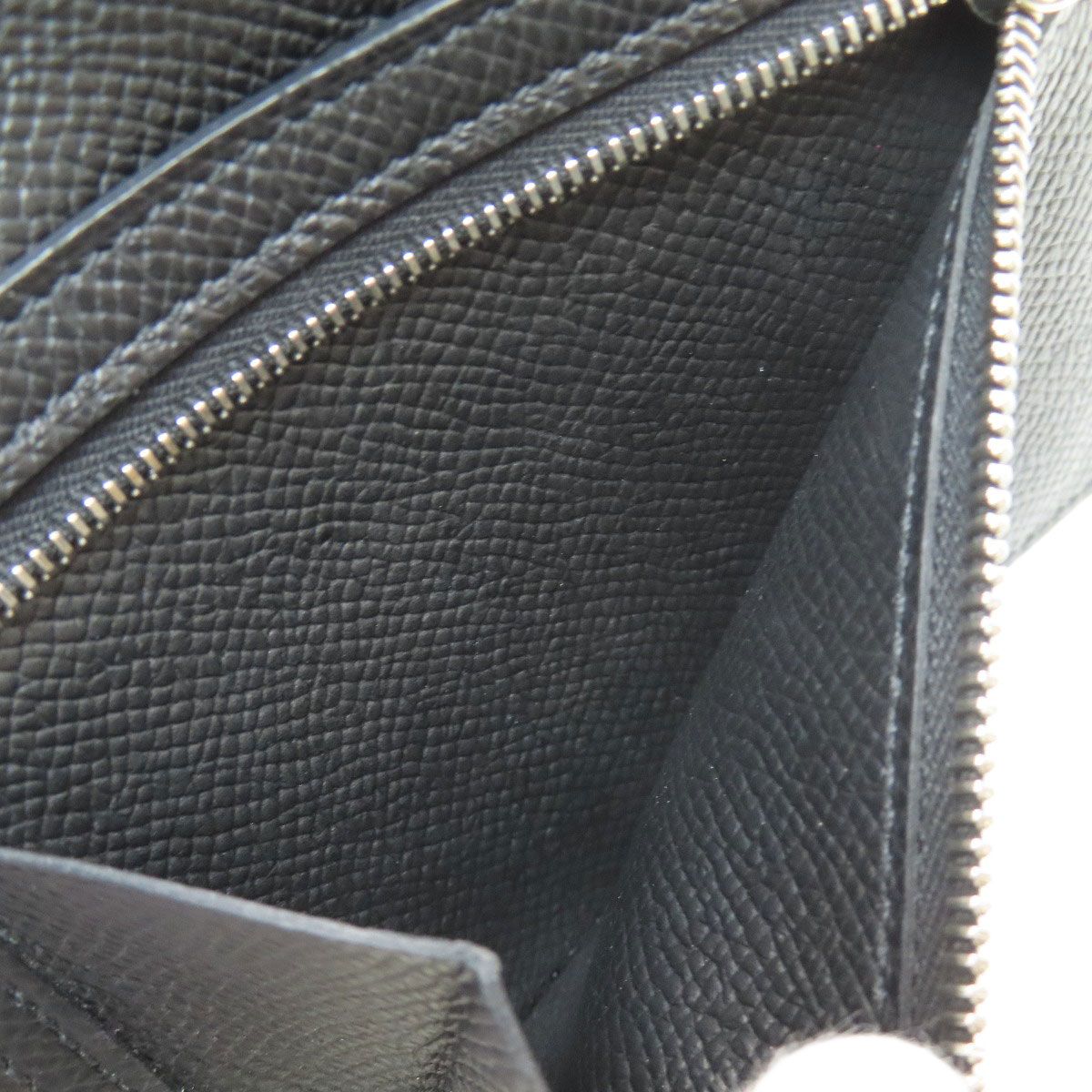 Hermes Bearn Compact Silver Bifold Wallet Epsom — view 6