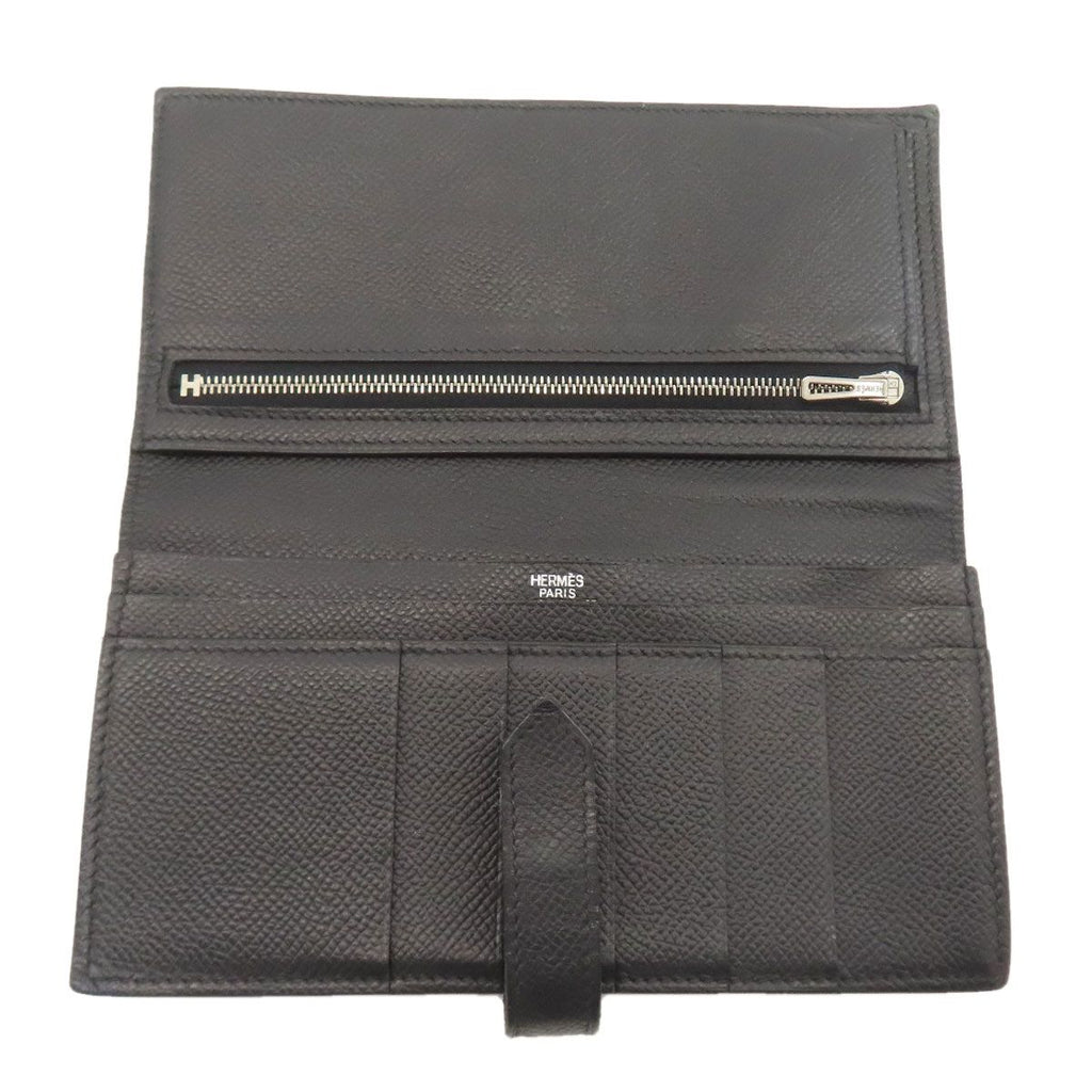 Hermes Bearn Souffle Silver Wallet Epsom — view 4