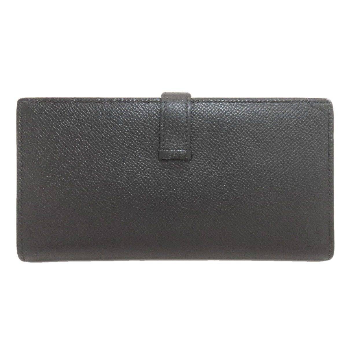 Hermes Bearn Souffle Silver Wallet Epsom — view 2