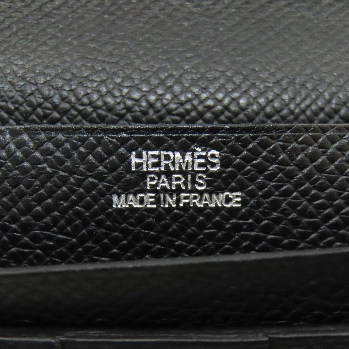 Hermes Bearn Souffle Silver Wallet Epsom — view 7