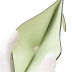 Hermes Bearn Compact Vert Fizz Silver Bifold Wallet Veau Epsom — view 5