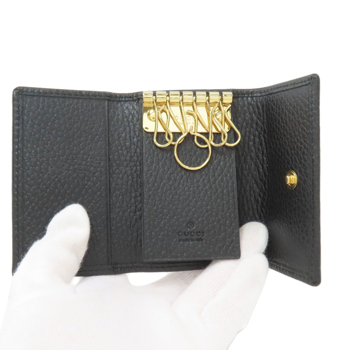 Gucci Double Key Case Leather Key Holder — view 5