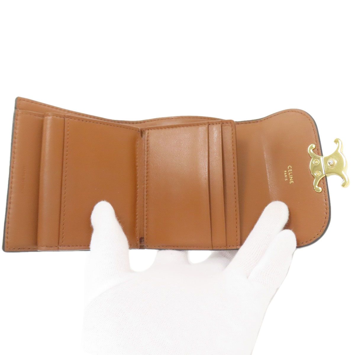 Celine Triomphe Flap Trifold Wallet — view 5